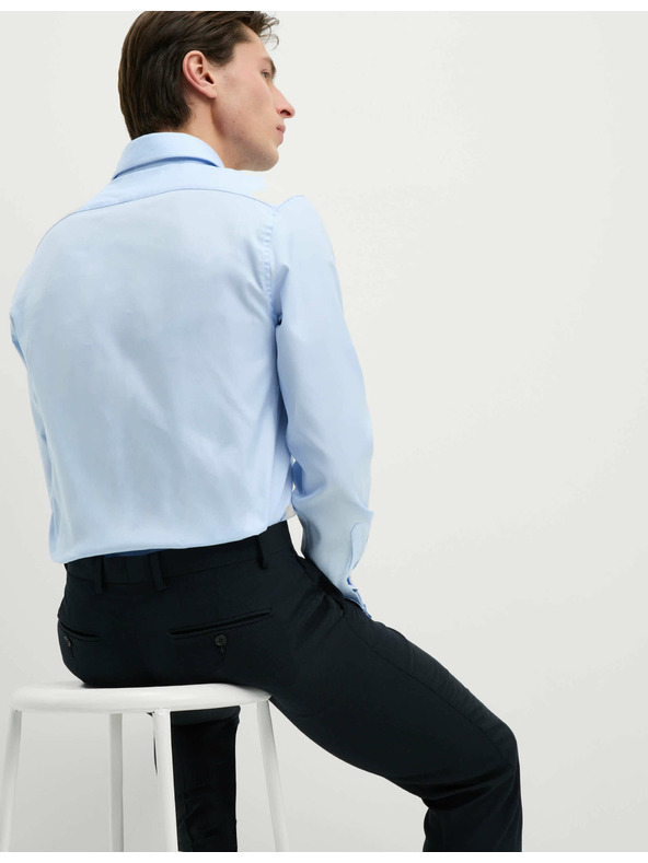 Marks & Spencer Леко вталена риза от луксозен памук с двоен маншет Marks & Spencer