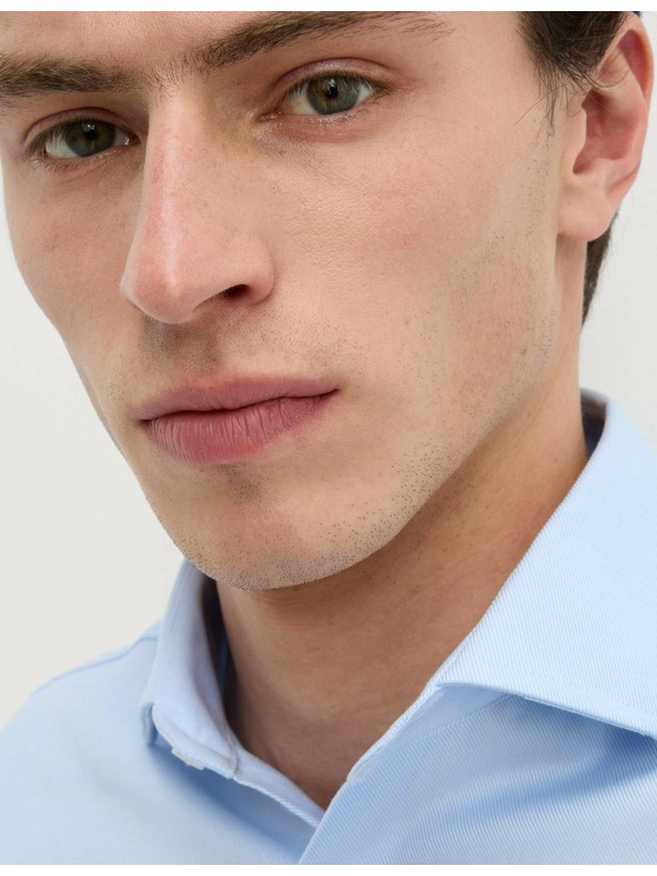 Marks & Spencer Леко вталена риза от луксозен памук с двоен маншет Marks & Spencer