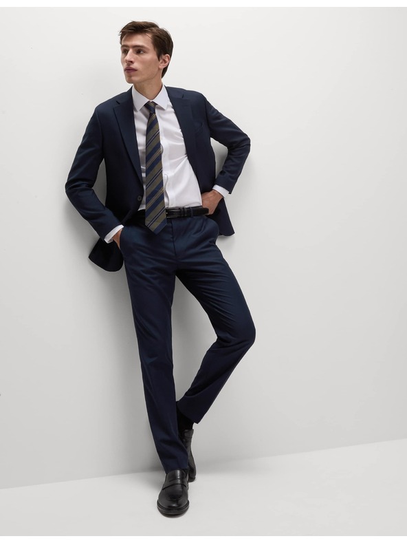 Marks & Spencer Тъмносин мъжки официален панталон Marks & Spencer