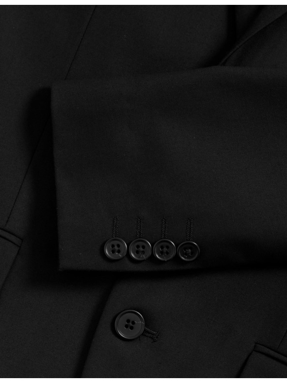 Marks & Spencer Черен мъжки блейзър с разтегателен ръкав Marks & Spencer