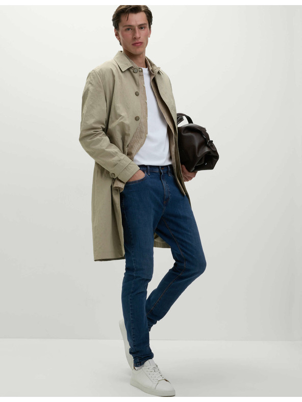 Marks & Spencer Тъмносини мъжки дънки с права кройка Marks & Spencer