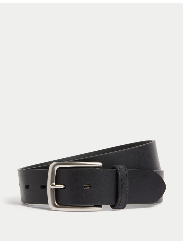Marks & Spencer Черен мъжки кожен колан Marks & Spencer