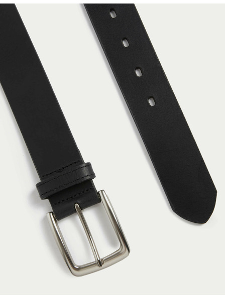 Marks & Spencer Черен мъжки кожен колан Marks & Spencer