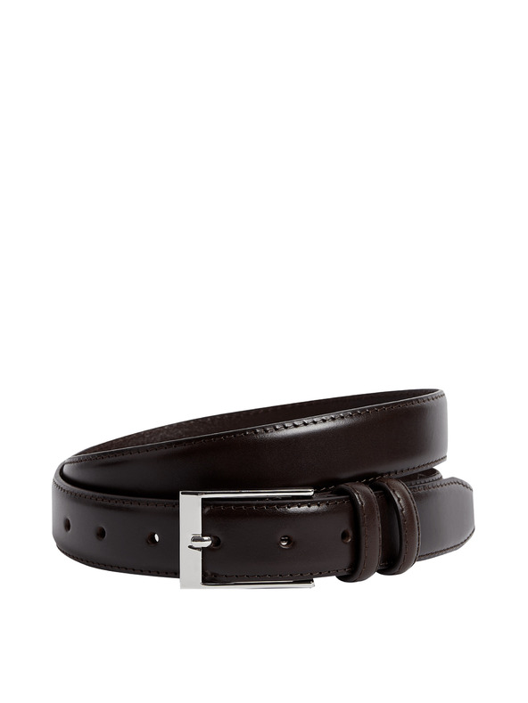 Marks & Spencer Елегантен кожен колан Marks & Spencer кафяв