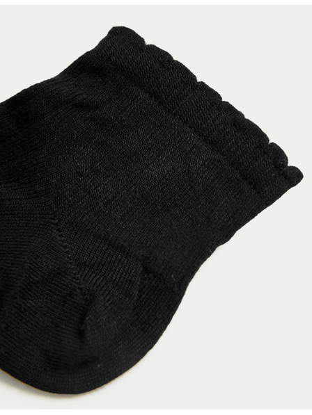 Marks & Spencer 5 чифта безшевни чорапи до глезена на Marks & Spencer, черни