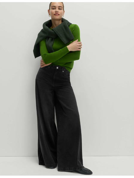 Marks & Spencer Широки дънки от смес lyocell™ Marks & Spencer черни