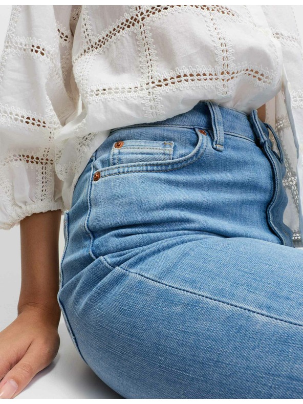 Marks & Spencer Сини дамски дънки с висока талия Marks & Spencer