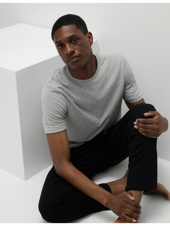 Marks & Spencer Мъжка пижама в черно и сиво Marks & Spencer