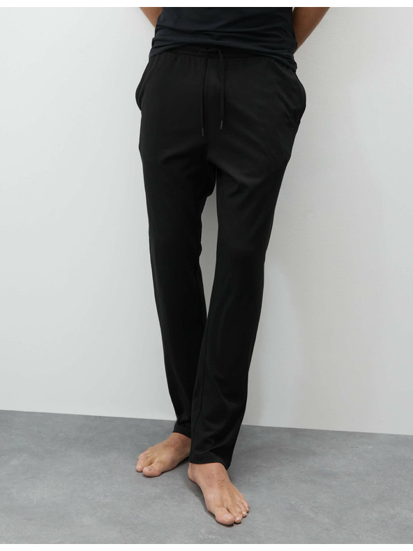 Marks & Spencer Черни мъжки панталони за пижама Supima® Marks & Spencer