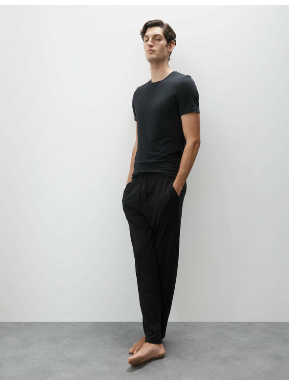 Marks & Spencer Черни мъжки панталони за пижама Supima® Marks & Spencer