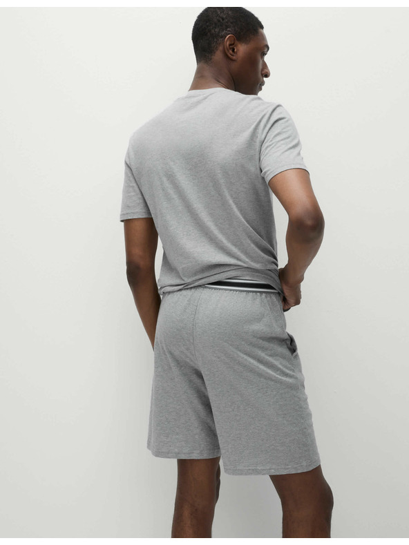 Marks & Spencer Комплект от две мъжки пижами от сив чист памук Marks & Spencer