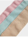 Marks & Spencer Комплект от 3 момичешки чорапогащника с ребра Marks & Spencer