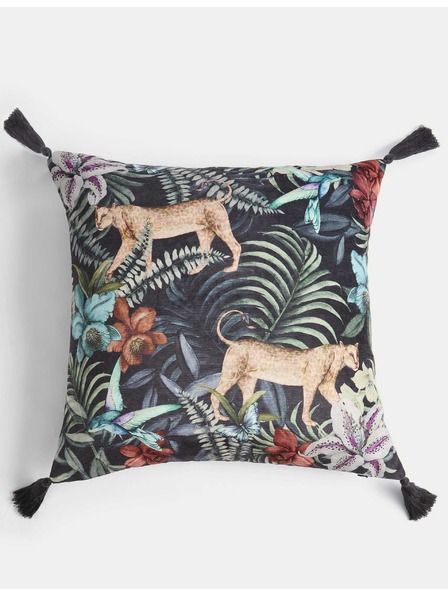 Marks & Spencer Възглавница от шенил с леопардов принт Marks & Spencer тъмносиня