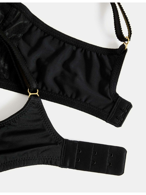 Marks & Spencer Сутиен Amelia с дантела, пълна чашка, с подплънки (A-E) Marks & Spencer черен