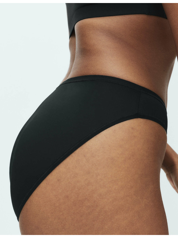Marks & Spencer Комплект от 5 бр. леко пристягащи гащички от микрофибър с висока талия без видим подгъв, 5 бр. в опаковка Marks & Spencer черни