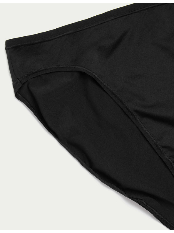 Marks & Spencer Комплект от 5 бр. леко пристягащи гащички от микрофибър с висока талия без видим подгъв, 5 бр. в опаковка Marks & Spencer черни