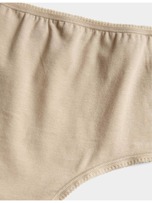 Marks & Spencer Комплект от пет дамски слипа в бежово, бяло и черно Marks & Spencer