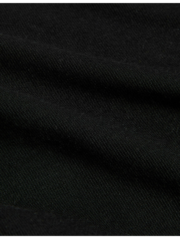 Marks & Spencer Комплект от 5 бикини за талията от памук и модал, без видими подгъви, с висока кройка Marks & Spencer черни