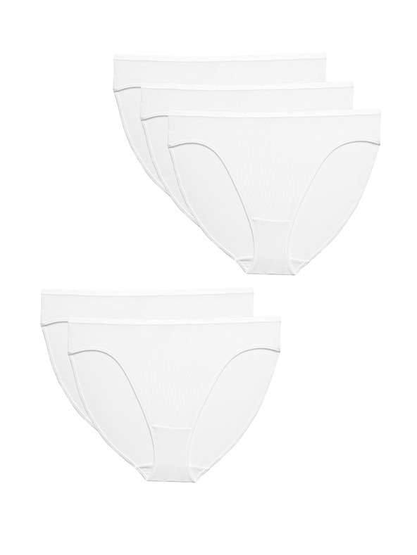 Marks & Spencer Комплект от пет бели дамски панталона Marks & Spencer