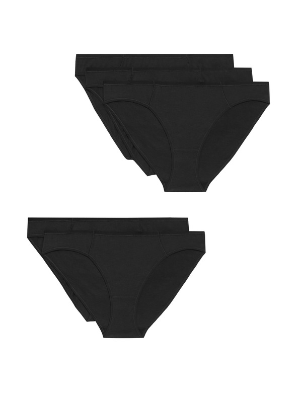 Marks & Spencer Комплект от пет дамски панталона в черно Marks & Spencer