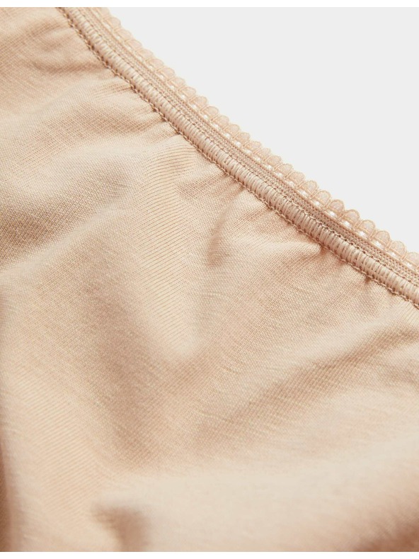 Marks & Spencer Комплект от пет дамски слипа в бежово, бяло и черно Marks & Spencer