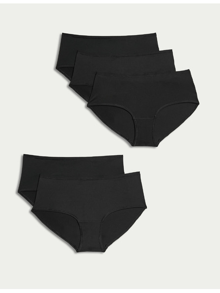 Marks & Spencer Комплект от пет дамски панталона в черно Marks & Spencer