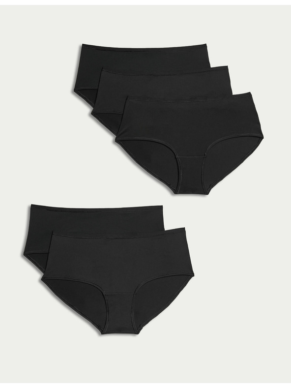 Marks & Spencer Комплект от пет дамски панталона в черно Marks & Spencer