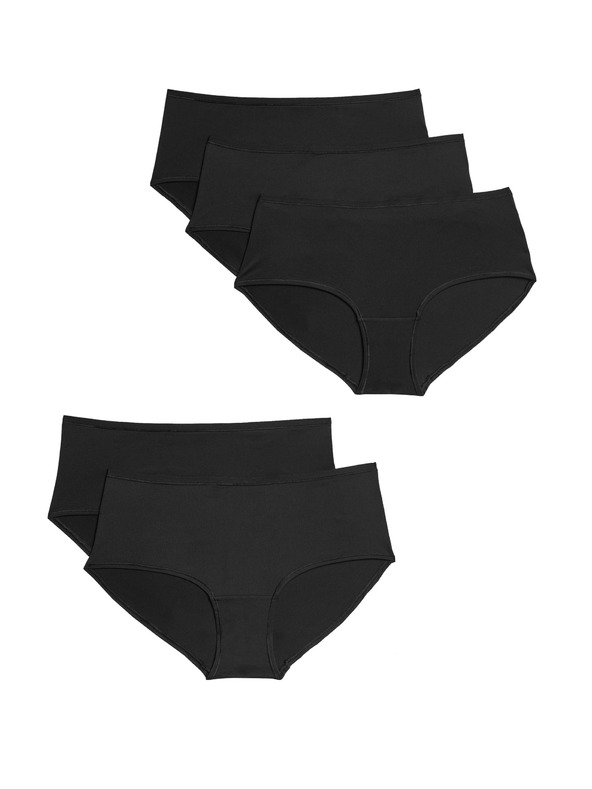 Marks & Spencer Комплект от пет дамски панталона в черно Marks & Spencer