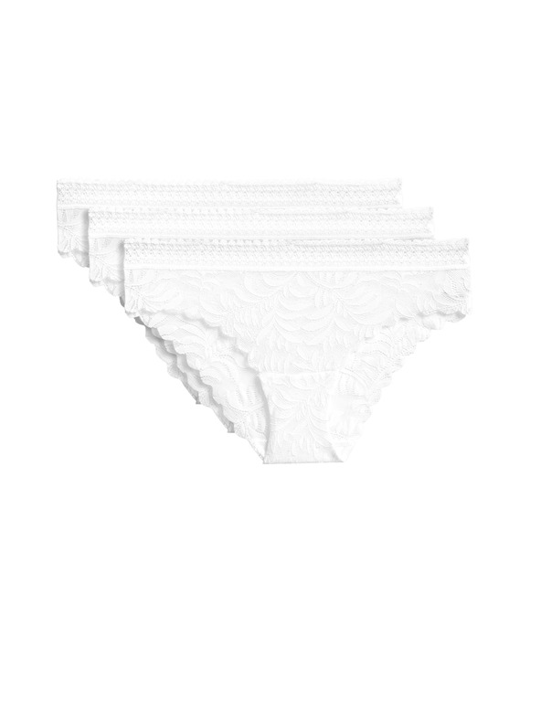 Marks & Spencer Комплект от три дамски бикини с бразилска дантела Marks & Spencer Flexifit™