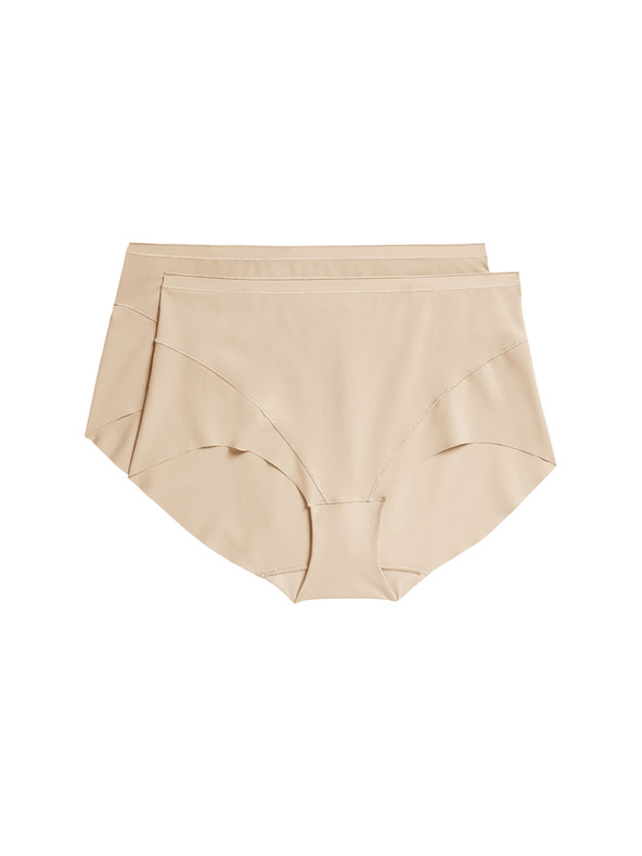 Marks & Spencer Бежов дамски комплект чорапогащи Marks & Spencer