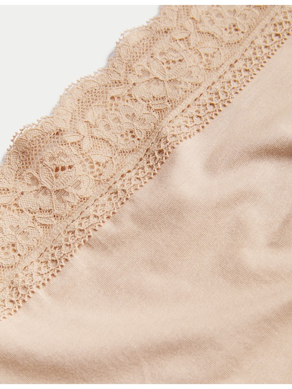 Marks & Spencer Комплект дамски бикини от пет части в бежово Marks & Spencer