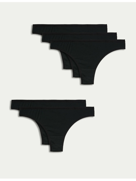 Marks & Spencer Комплект от пет дамски панталона в черно Marks & Spencer