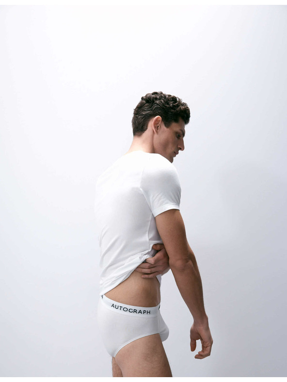 Marks & Spencer Слипове от памук и модал Supima®, 5 броя Marks & Spencer бели