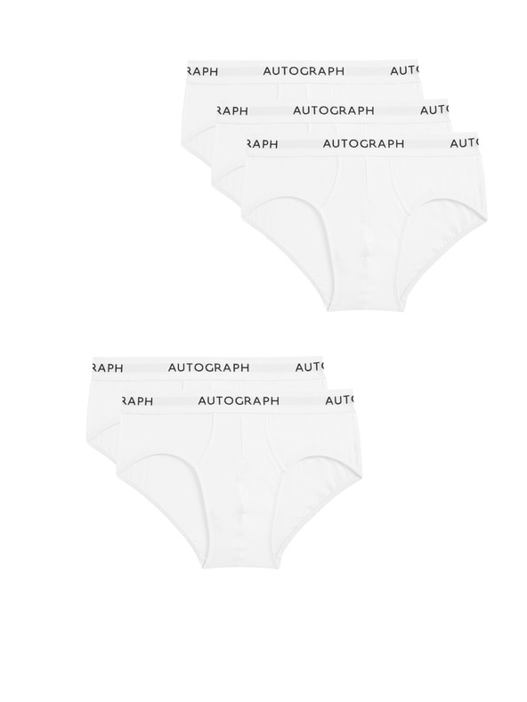 Marks & Spencer Слипове от памук и модал Supima®, 5 броя Marks & Spencer бели