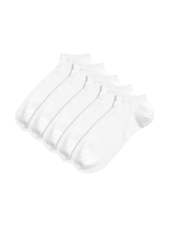 Marks & Spencer 5 чифта спортни чорапи с технология Cool & Fresh™ Marks & Spencer бели