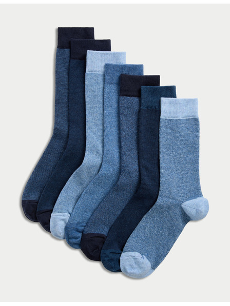 Marks & Spencer Комплект от седем чифта мъжки чорапи Marks & Spencer