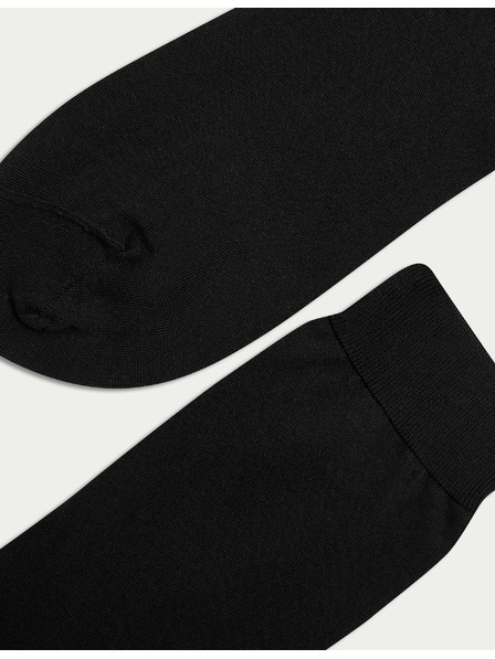 Marks & Spencer Чорапи от чист памук, 3 чифта Marks & Spencer черни