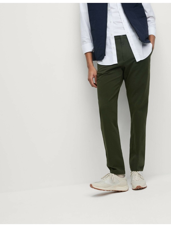 Marks & Spencer Панталон чино с тънка кройка The Ultimate Marks & Spencer зелен