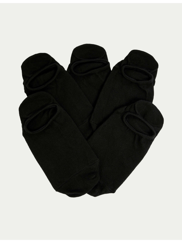Marks & Spencer Къси чорапи Trainer Liners™ с технология Cool & Fresh™, 5 чифта в опаковка Marks & Spencer черни