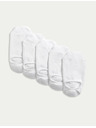 Marks & Spencer Къси чорапи Trainer Liners™ с технология Cool & Fresh™, 5 чифта в опаковка Marks & Spencer бяло