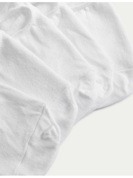 Marks & Spencer Къси чорапи Trainer Liners™ с технология Cool & Fresh™, 5 чифта в опаковка Marks & Spencer бяло