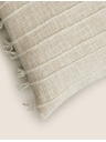 Marks & Spencer Възглавница на райета с пискюли с високо съдържание на памук Marks & Spencer кремава