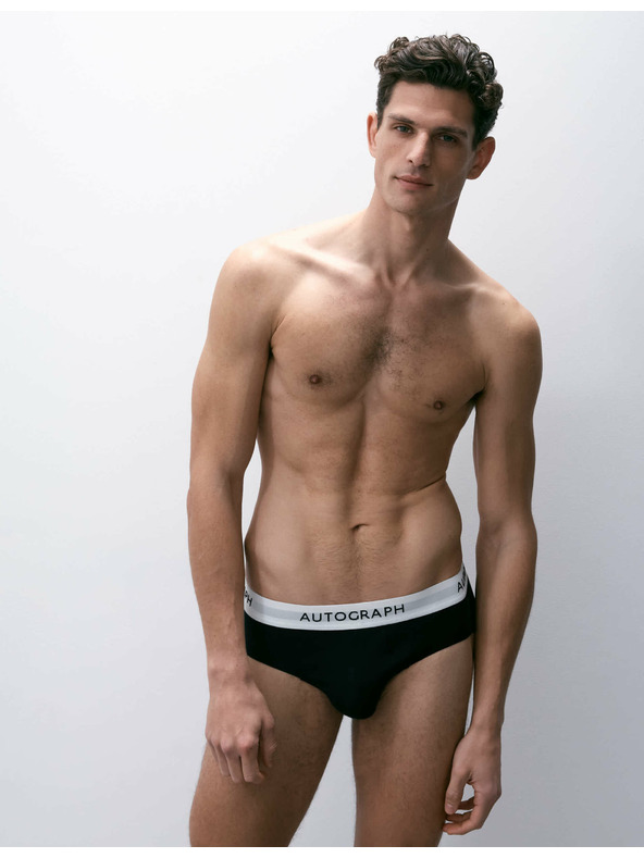 Marks & Spencer Слипове от памук и модал Supima®, 5 бр. черни Marks & Spencer