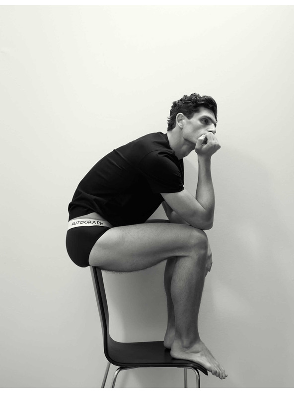 Marks & Spencer Слипове от памук и модал Supima®, 5 бр. черни Marks & Spencer