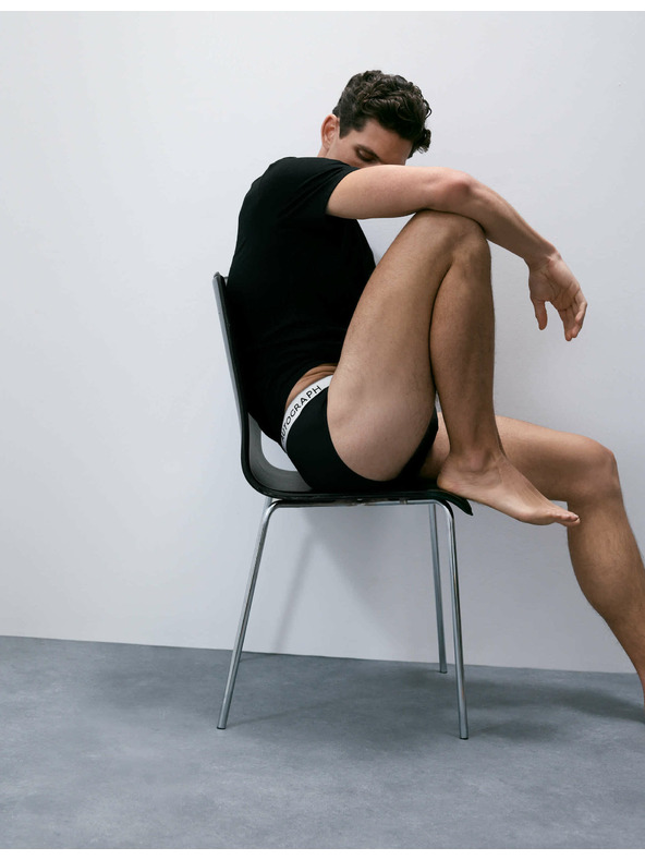 Marks & Spencer Слипове от памук и модал Supima®, 5 бр. черни Marks & Spencer