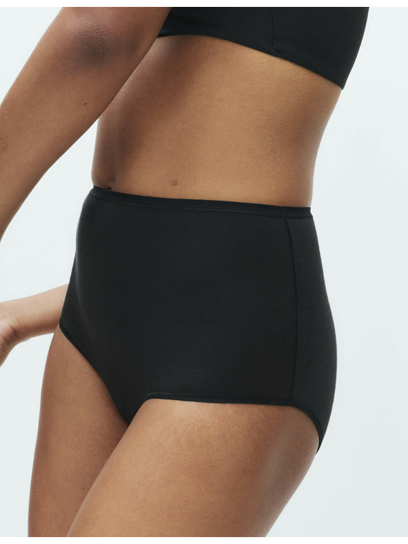 Marks & Spencer Панталони с талия от памук и модал, без видими подгъви, 5 броя в опаковка Marks & Spencer черно