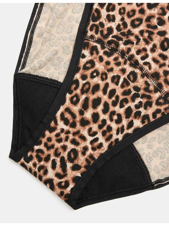 Marks & Spencer Високо изрязани силно абсорбиращи менструални бикини, 3 броя Marks & Spencer черни