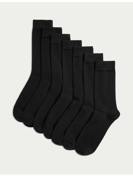 Marks & Spencer Комплект от седем мъжки чорапа в черно на Marks & Spencer