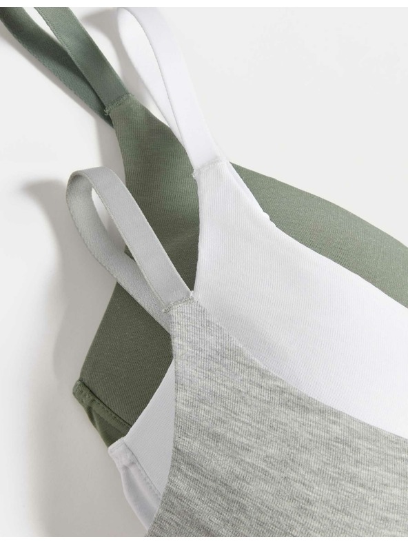 Marks & Spencer Гладък сутиен с подплънки за деколте, размер 4, размер 5, с подплънки. A-E, 3 бр. Marks & Spencer зелен