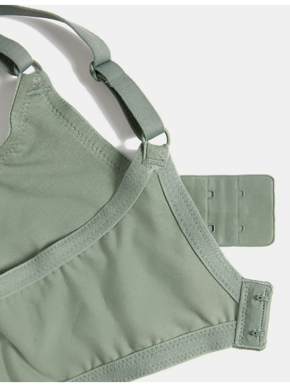 Marks & Spencer Гладък сутиен с подплънки за деколте, размер 4, размер 5, с подплънки. A-E, 3 бр. Marks & Spencer зелен